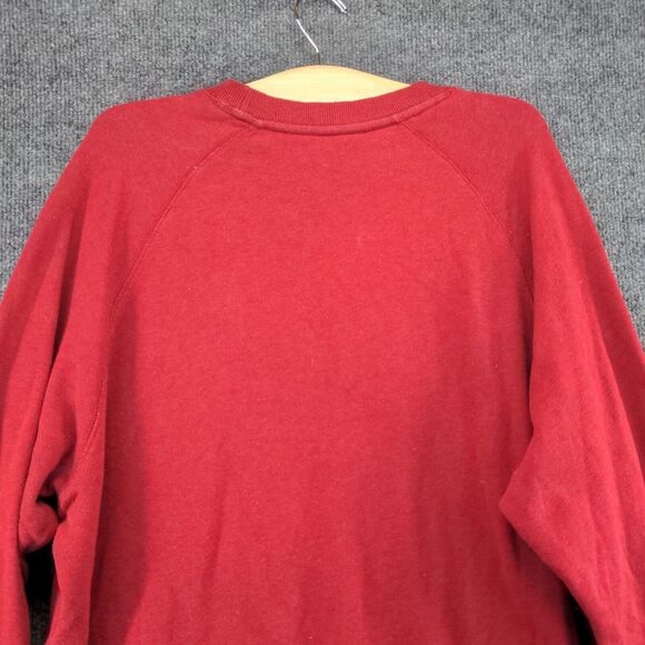 Lifted Research Group Sweatshirt Mens Size L Red Graphic Logo Pullover - Picture 10 of 13